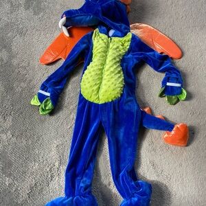 3T Kids Blue and Green Dragon Costume